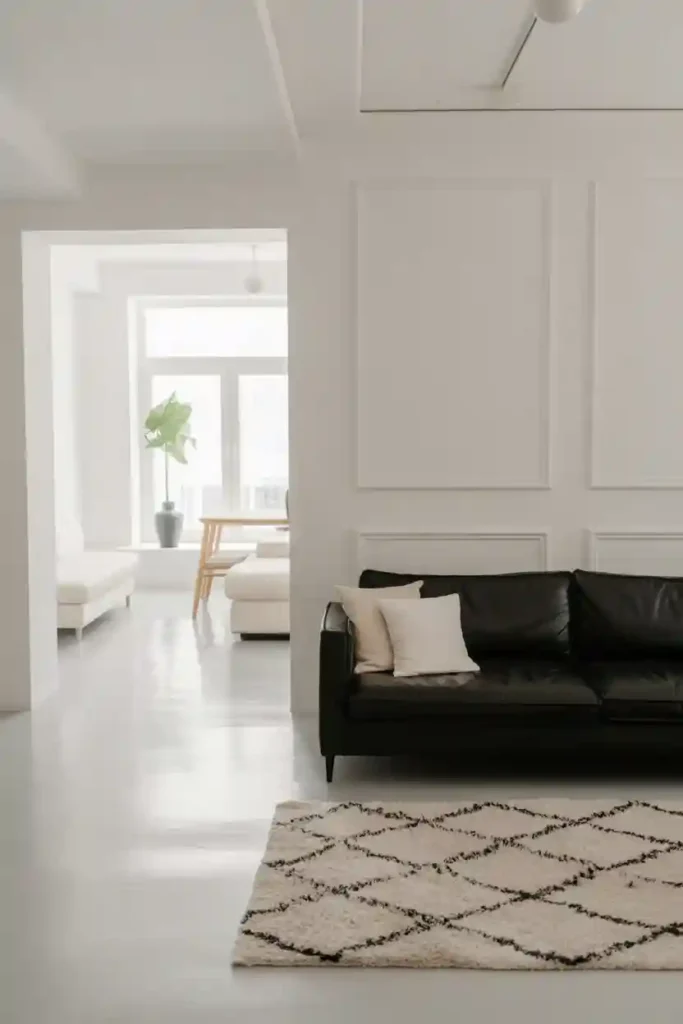 Minimalist All-White Contrast