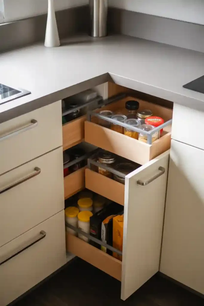 Under-Counter Corner Pantry Drawers