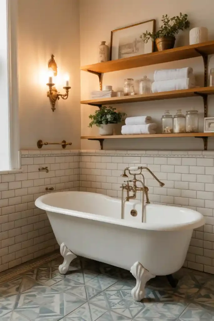  Vintage-Inspired Bathroom Makeover