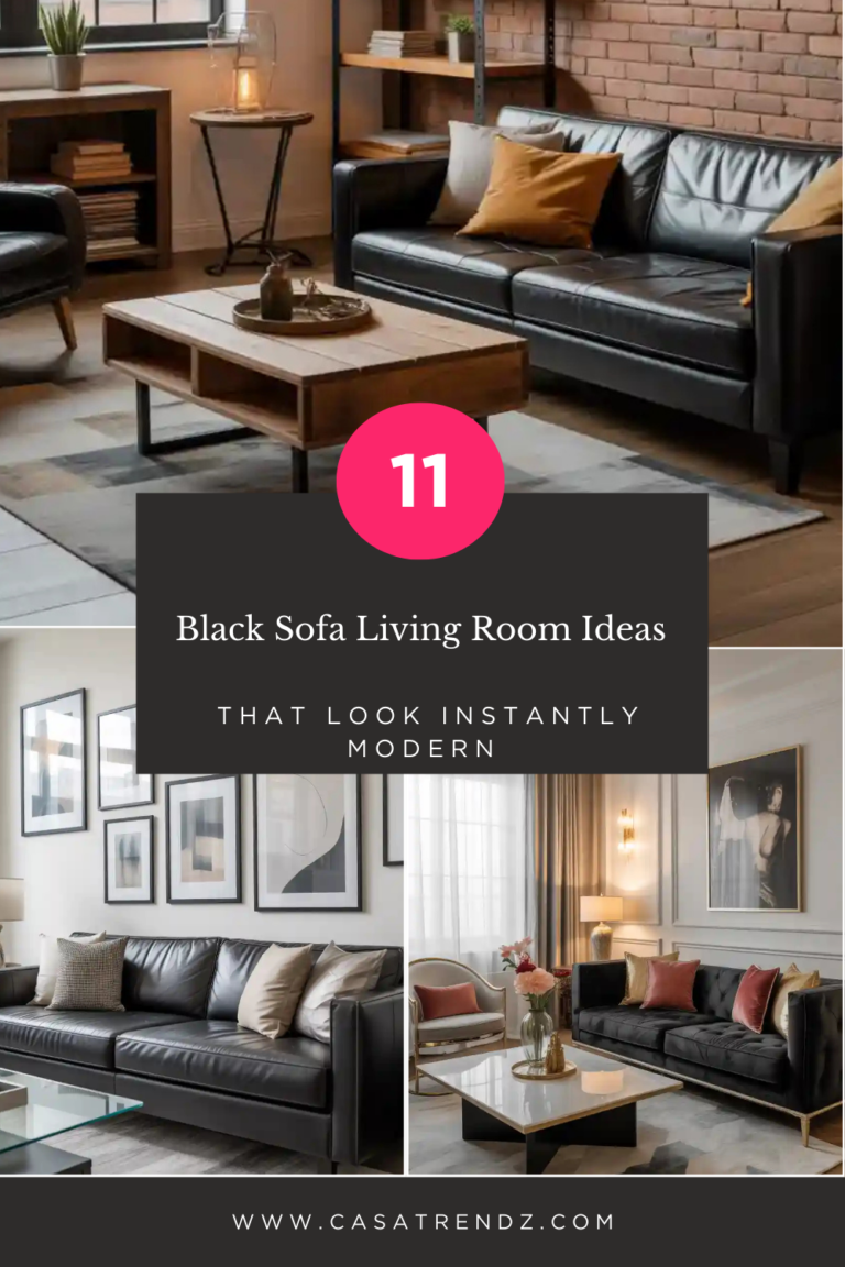 11 Black Sofa Living Room Ideas