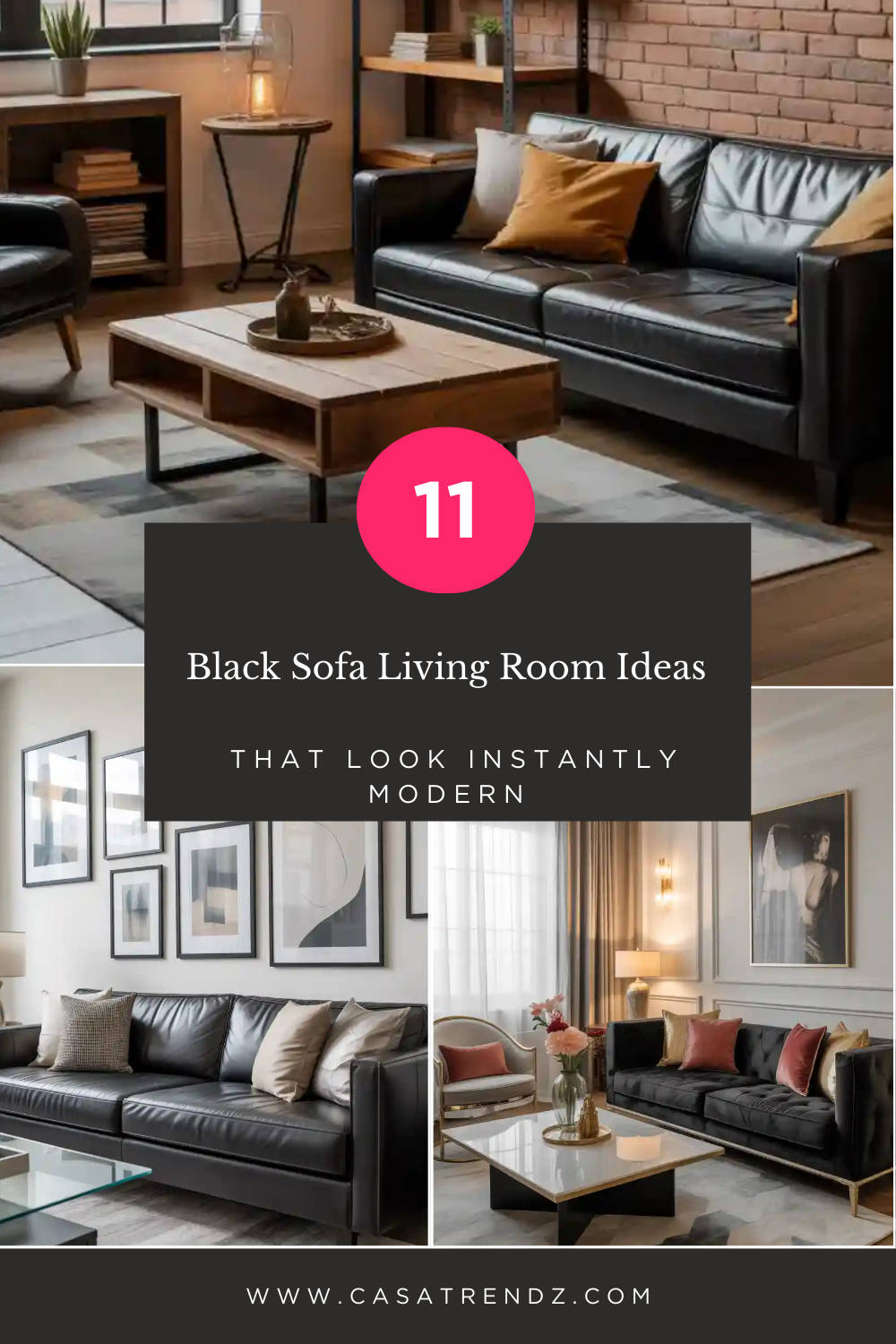11 Black Sofa Living Room Ideas