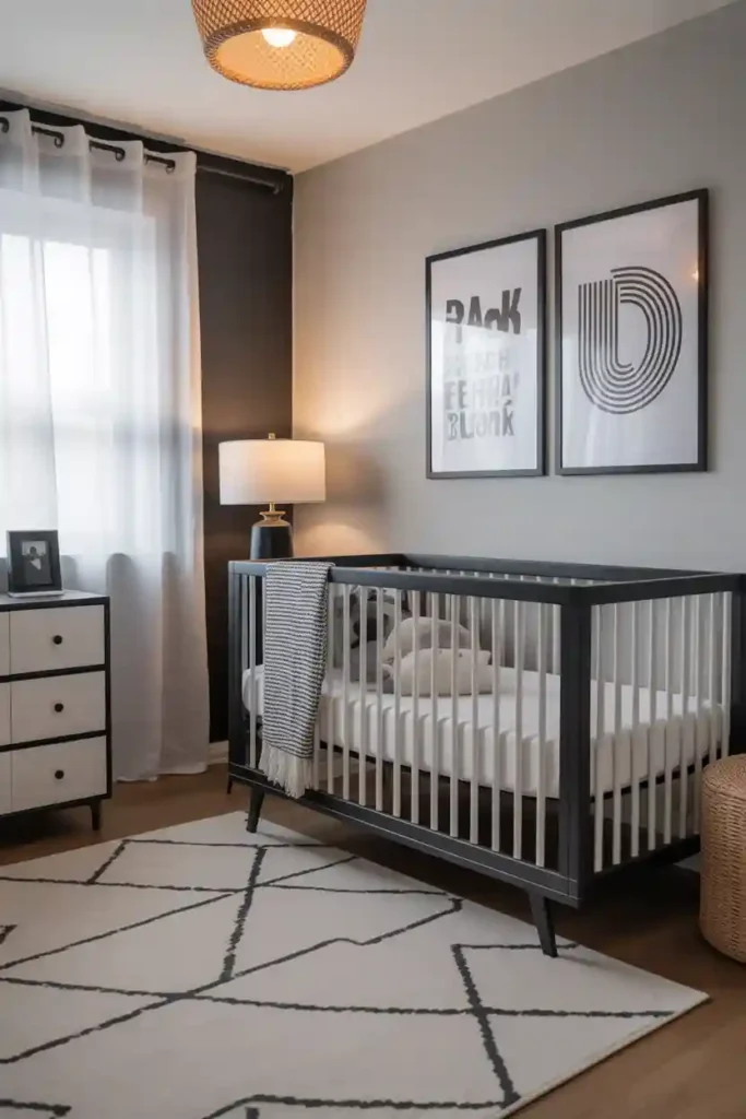 Monochrome Modern Nursery