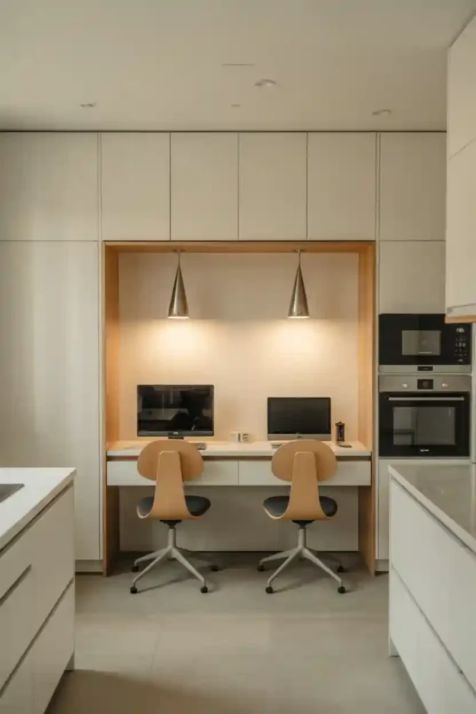 Two-Person Kitchen Desk Station
