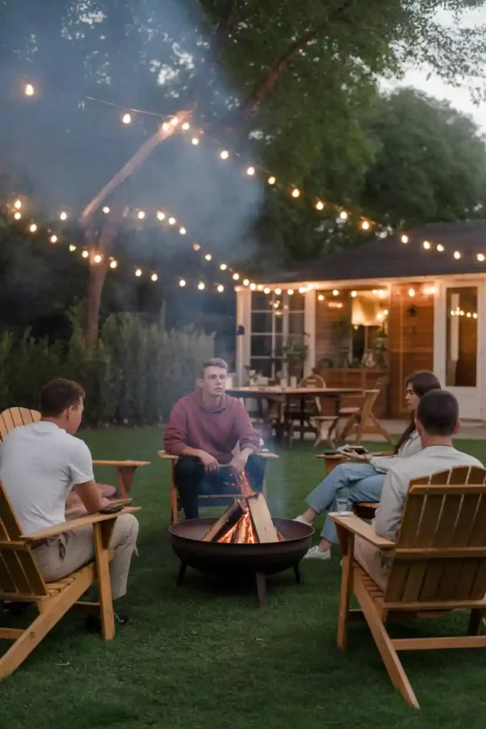 Add a Fire Pit for Natural Repellent Smoke