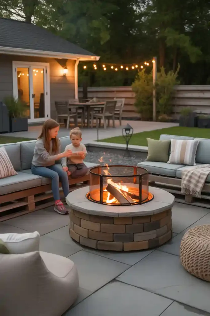 Family-Friendly Fire Pit Hangout
