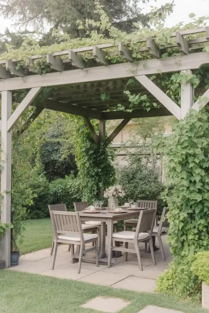 Pergola with Climbing Vines