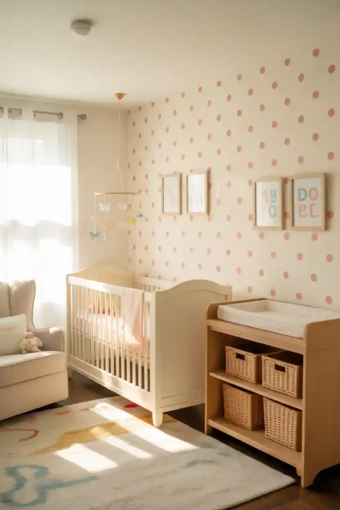 Playful Polka Dot Accent Wall