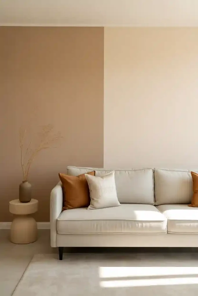 Two-Tone Color Block Wall