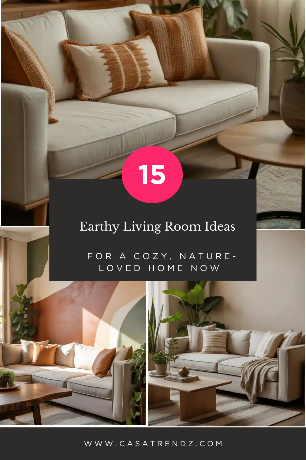 15 Earthy Living Room Ideas