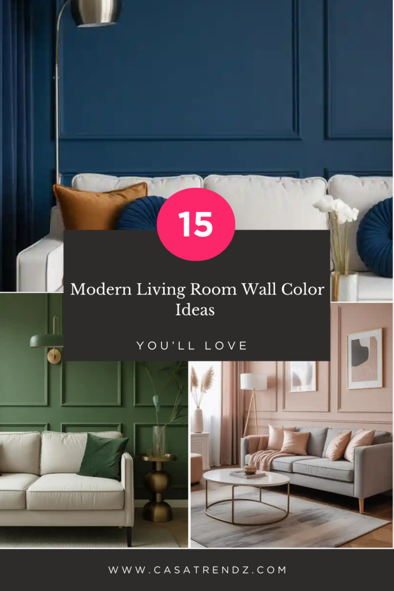 15 Modern Living Room Wall Color Ideas