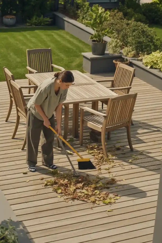 Schedule Regular Backyard Cleaning Routine