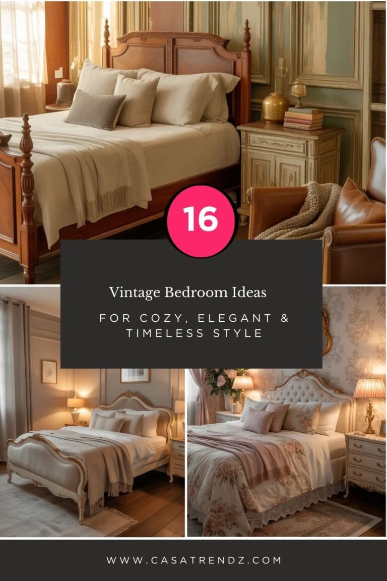 16 Vintage Bedroom Ideas for Cozy, Elegant & Timeless Style