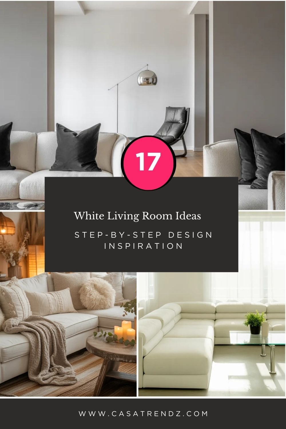 17 White Living Room Ideas: Step-by-Step Design Inspiration