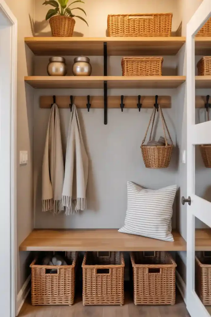 Floating Wall Shelves & Hooks