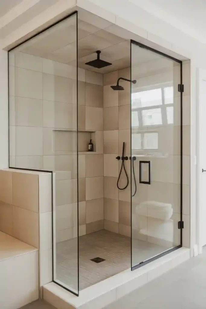 . Frameless Glass Walk-In Shower