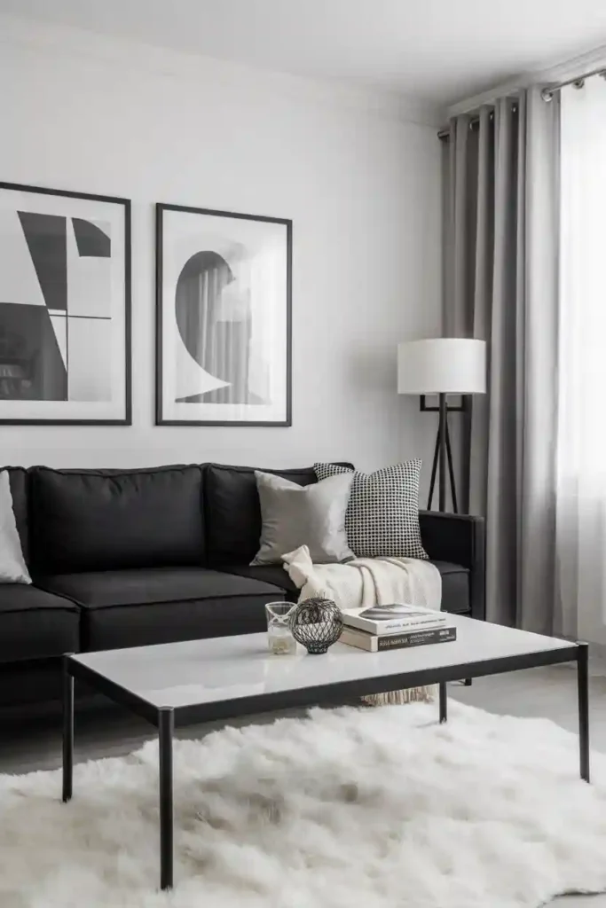 High-Contrast Black and White