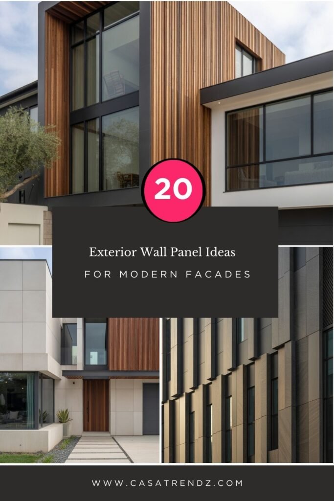 20 Exterior Wall Panel Ideas for Modern Facades