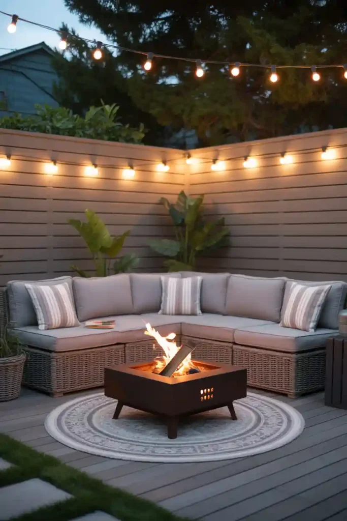 Cozy Corner Patio Fire Pit