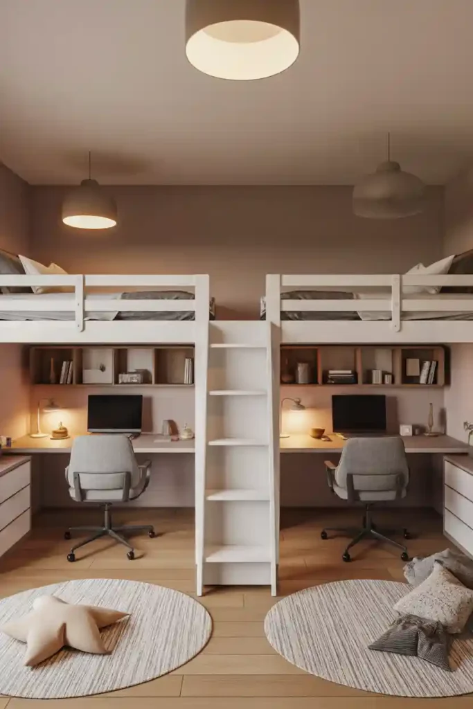  Loft Beds with Study Zones Underneath