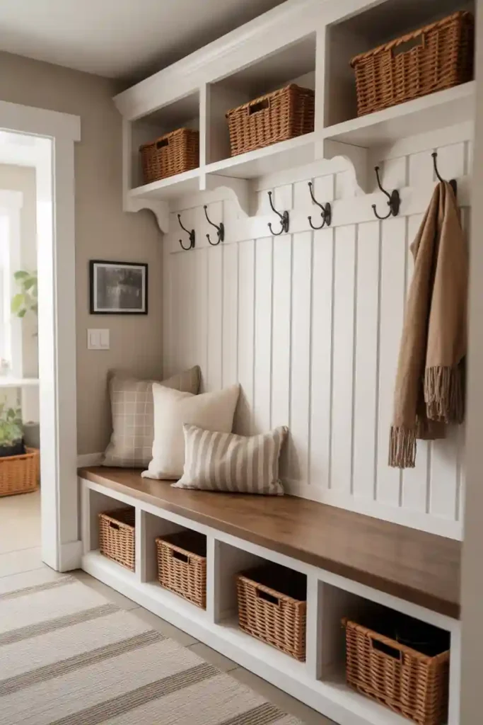 Built-In Bench with Storage