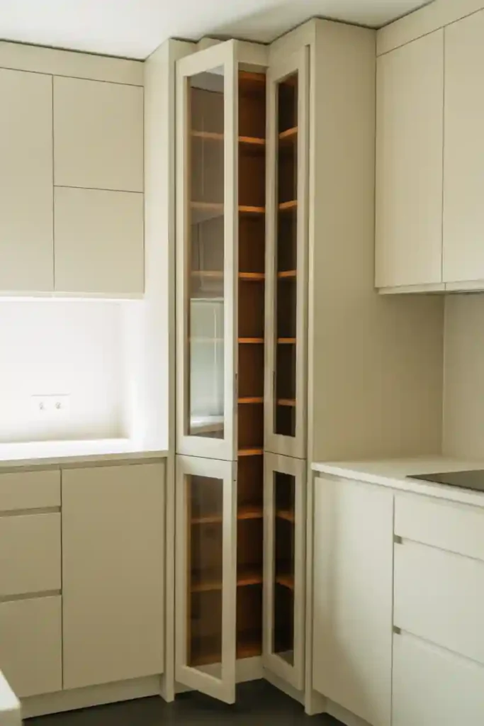 Diagonal Corner Pantry Cabinet