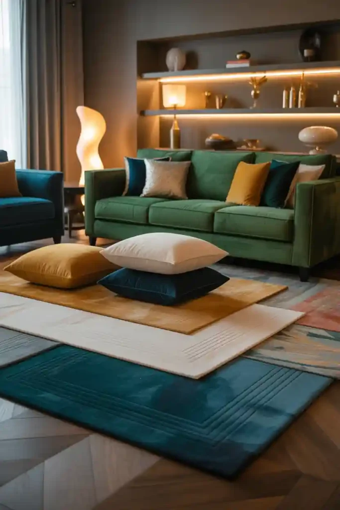 Family Room with Statement Sofa