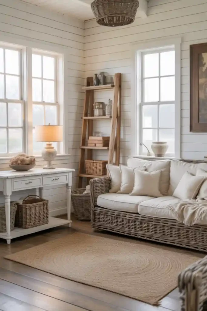 Farmhouse-Style Sunroom
