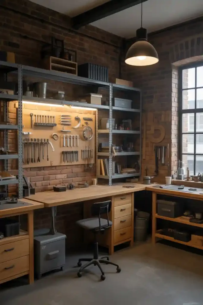 Industrial-Style Workshop Design