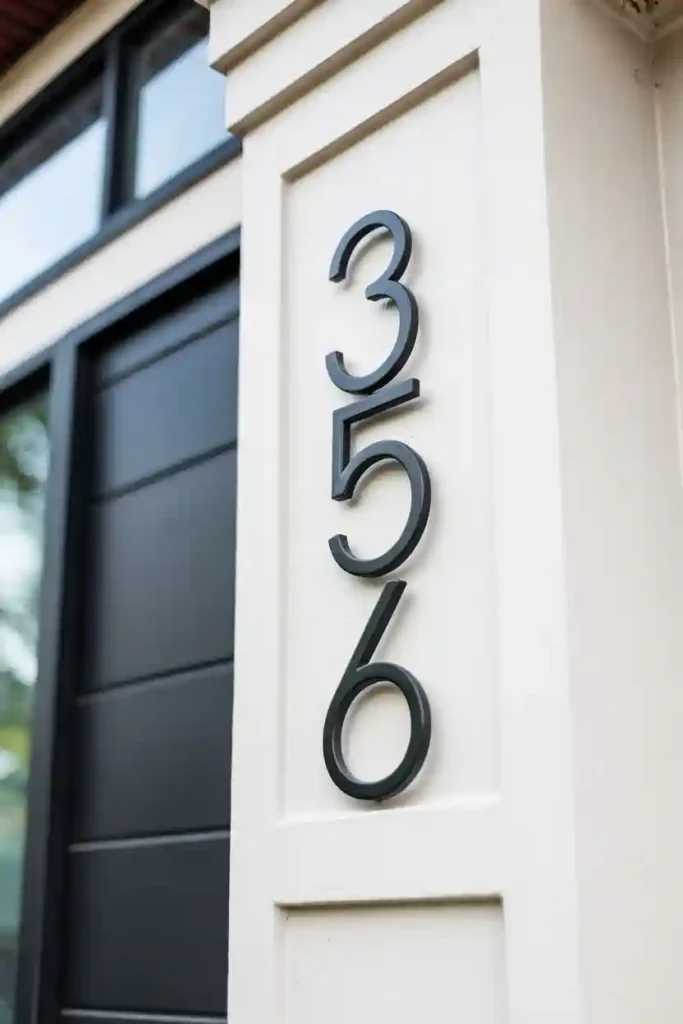 Install Stylish House Numbers