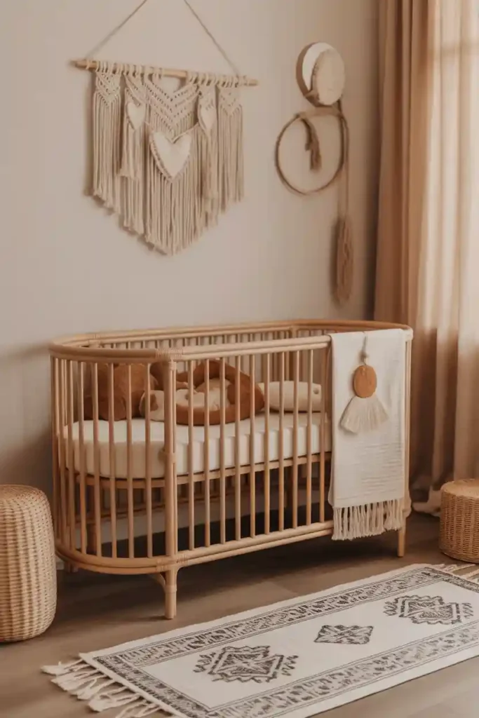Modern Boho Baby Room