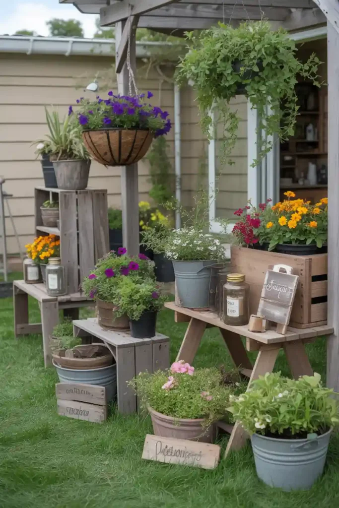 Repurposed Container Planters