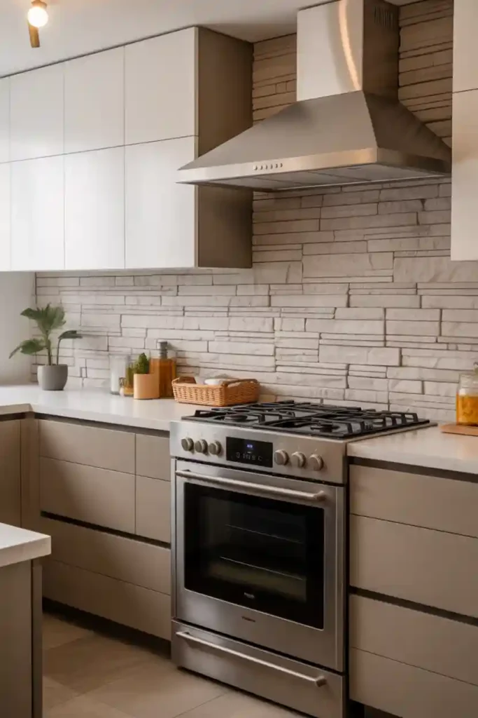 Textured Stone Statement Wall