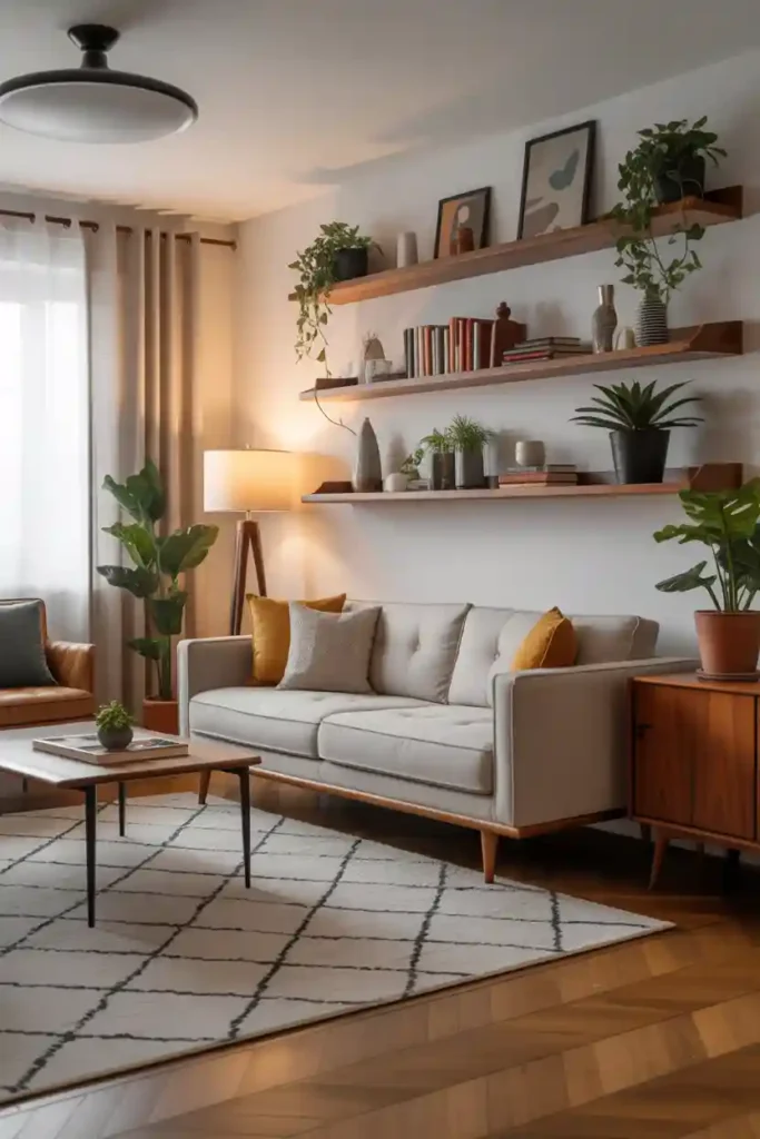 Floating Shelves and Minimalist Storage