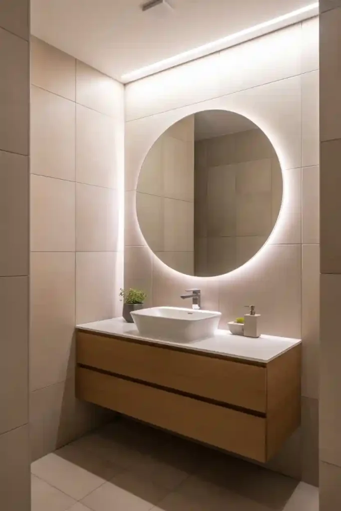 Statement Mirror with Backlighting