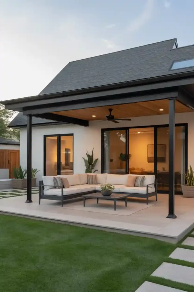 Covered Patio Roof Extension