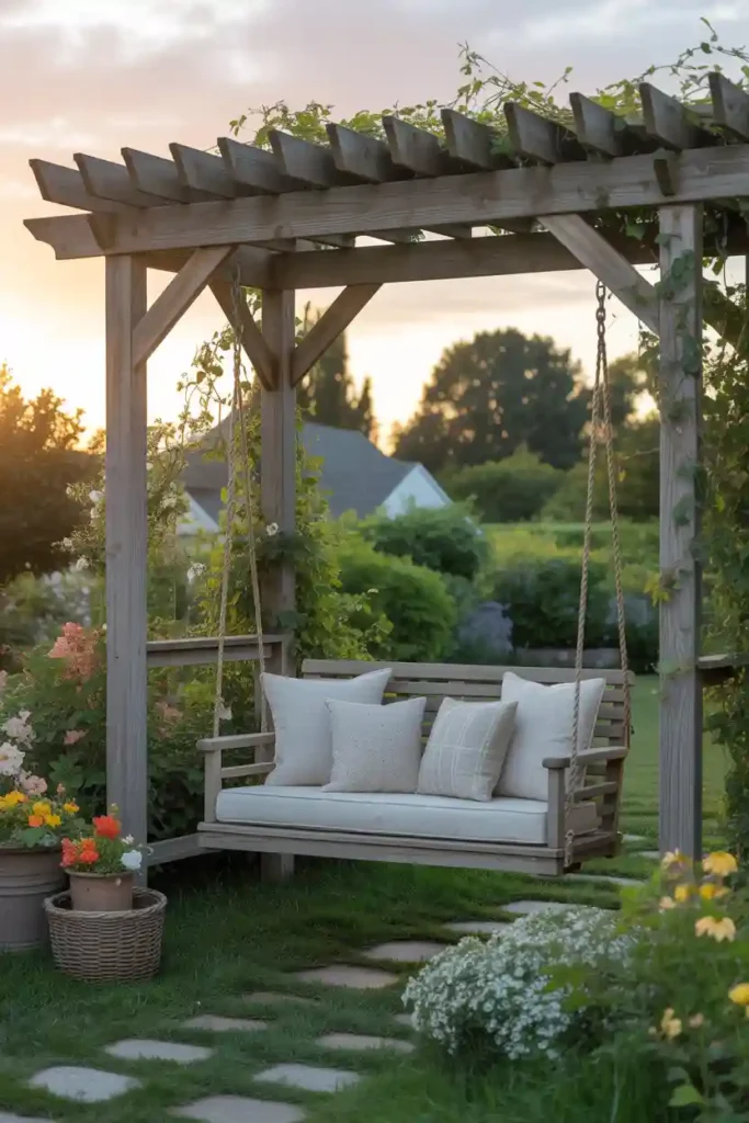 . Garden Swing Bench