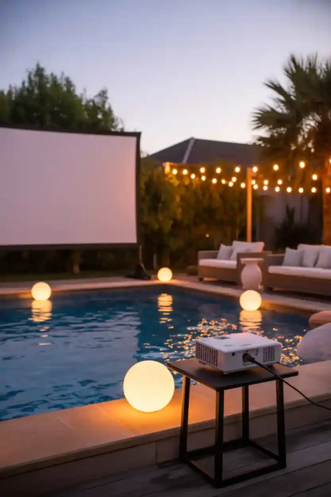 Poolside Movie Theater