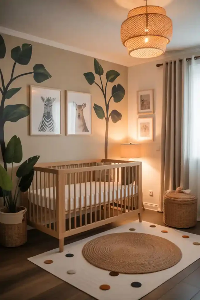 Animal Safari-Themed Nursery