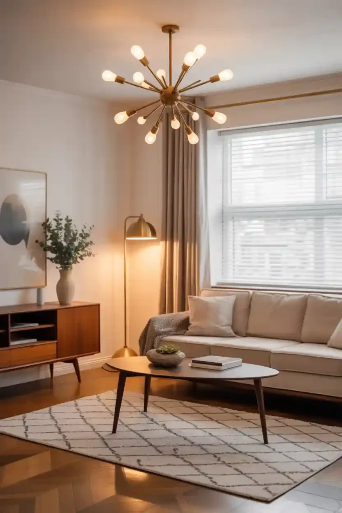 Brass or Wood Retro Lighting Fixtures