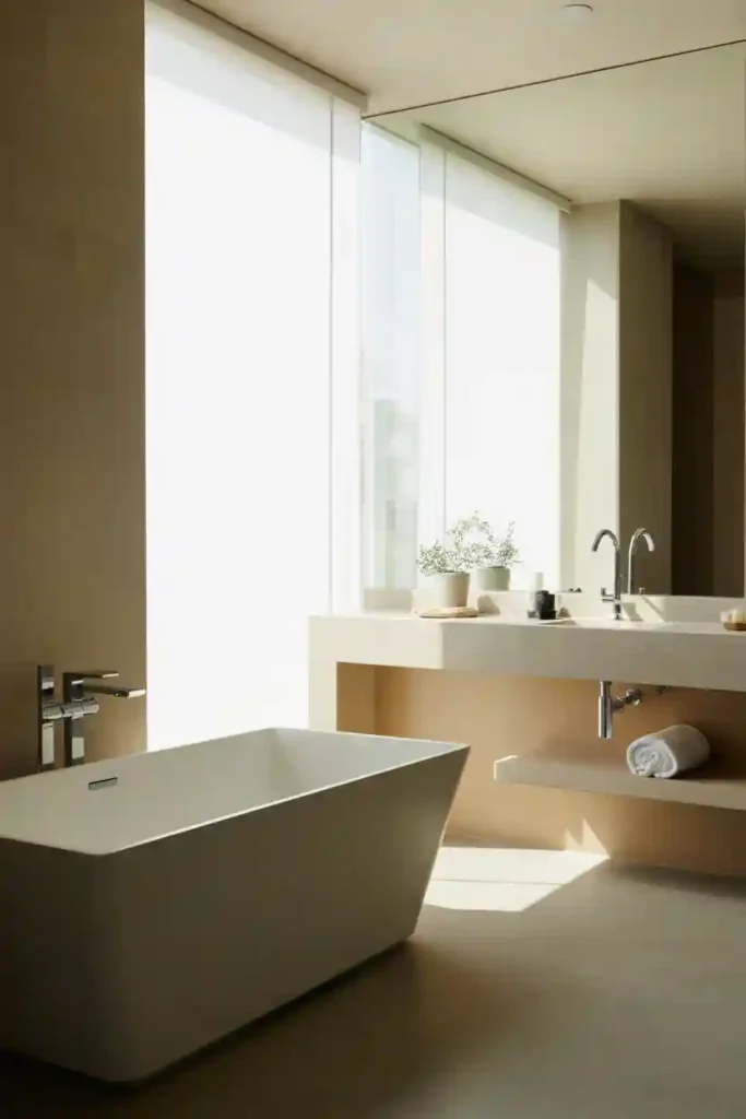 Freestanding Bathtub as a Focal Point