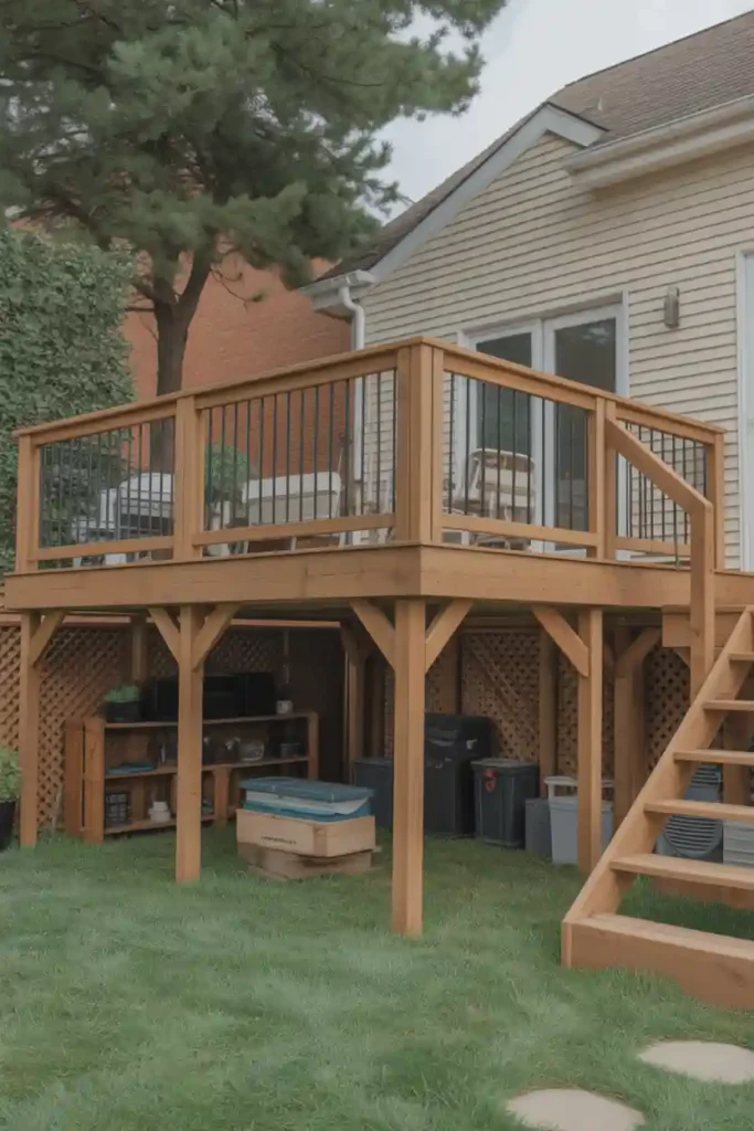 Hidden Under-Deck Storage