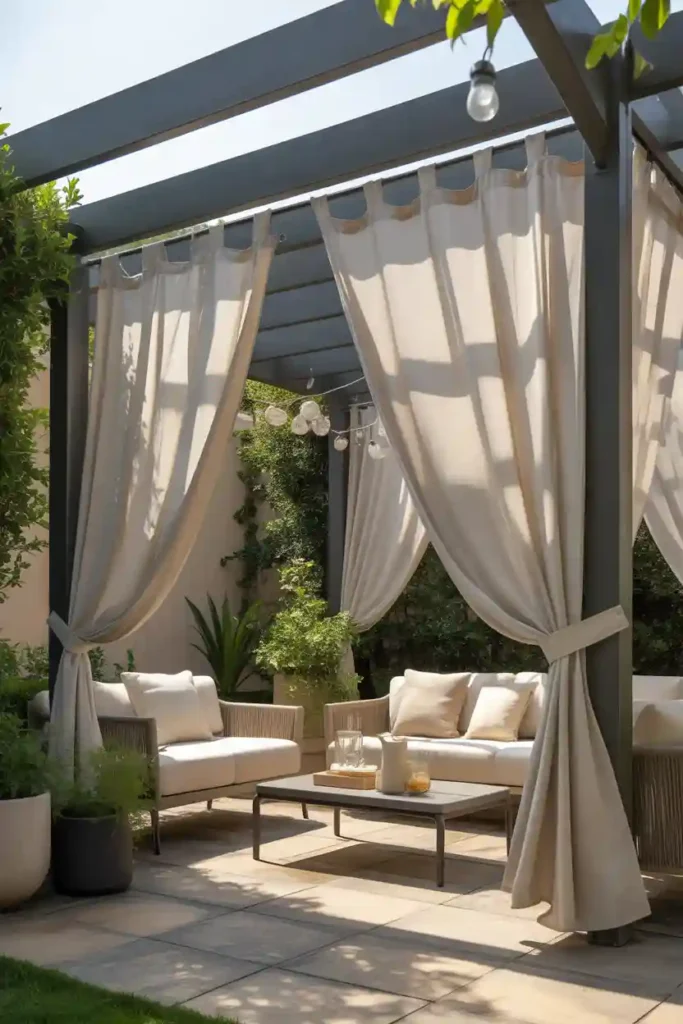 Install Outdoor Curtains or Screens