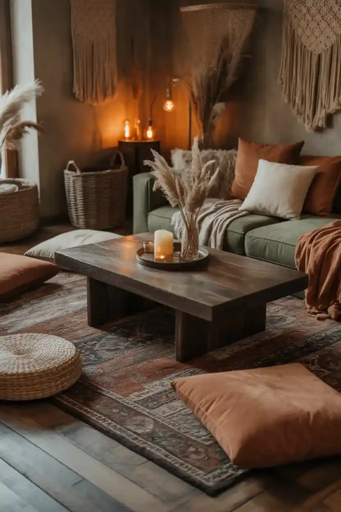 Dark Wood and Rustic Elements
