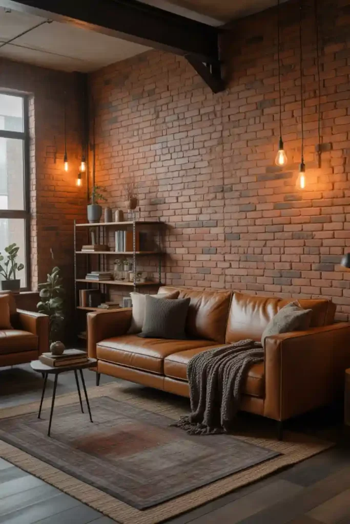 Industrial-Style Family Room