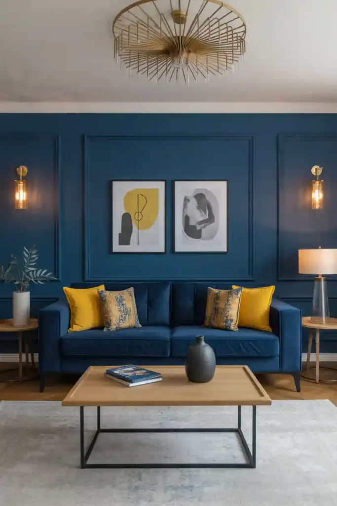 Yellow and Navy Bold Combination