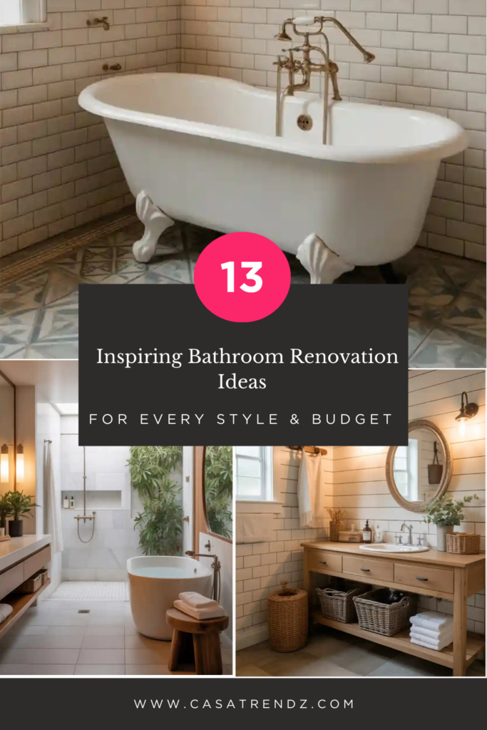 13 Inspiring Bathroom Renovation Ideas for Every Style & Budget ...