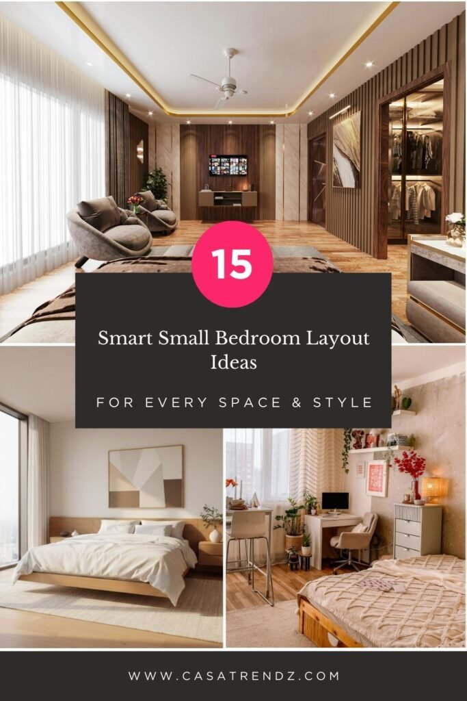 15 Smart Small Bedroom Layout Ideas for Every Space & Style