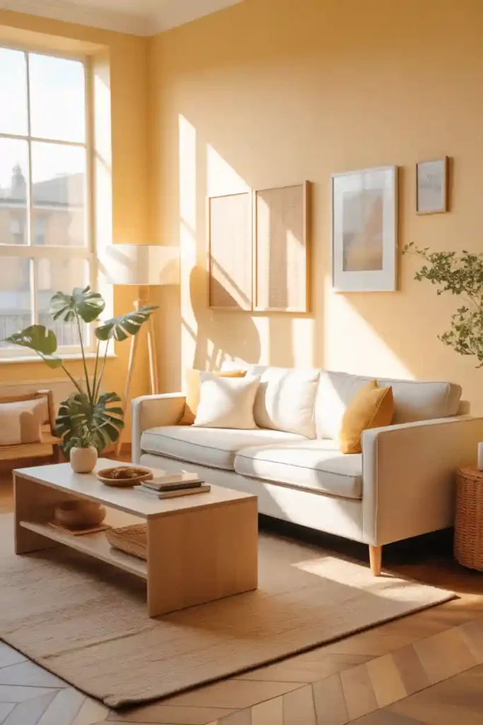 Soft Butter Yellow Walls for Subtle Warmth