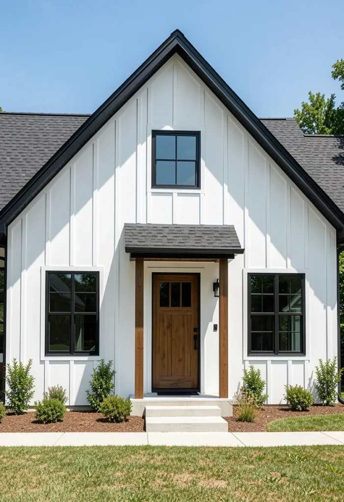 . Classic White Board and Batten Exterior