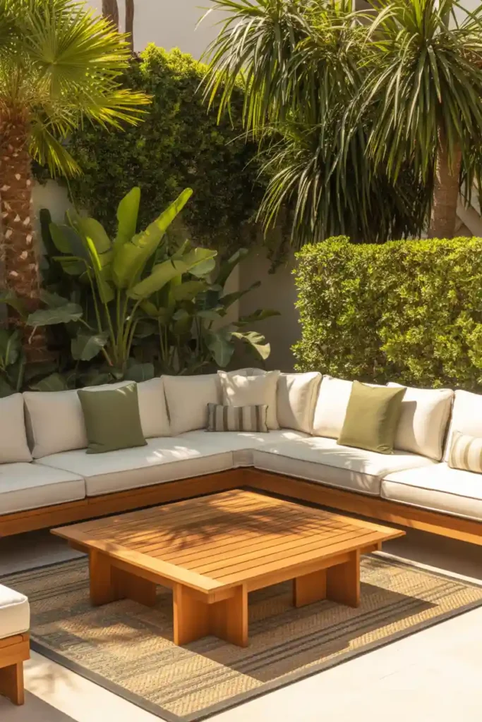 . Create a Comfortable Outdoor Lounge Area